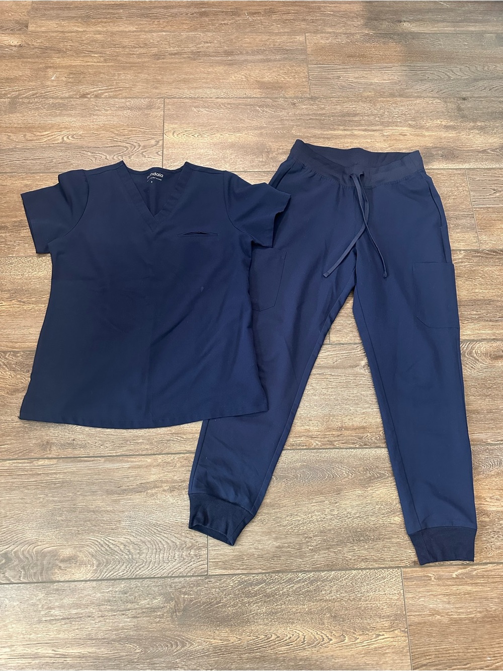 Navy Drawstring Jogger Pants — Unbranded